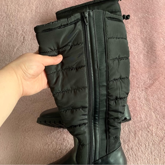 NWT Pennington Wide Width Black Quilted Riding Boots 8WW - Picture 2 of 9